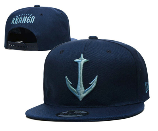 Seattle Kraken Stitched Snapback Hats 003